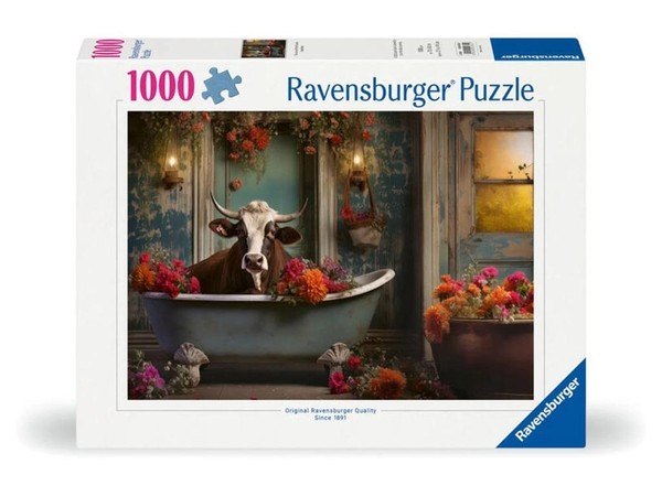 Puzzle Krowa w kąpieli 1000 elementów