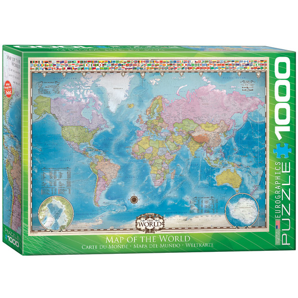 Puzzle Mapa świata 1000 elementów