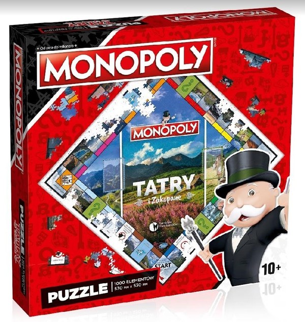 Puzzle Monopoly Tatry i Zakopane 1000 elementów