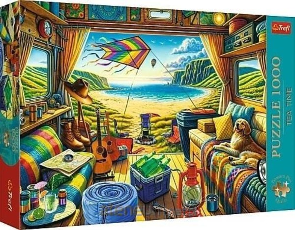 Puzzle Premium Plus Tea Time Kamperem w podróży 1000 elementów