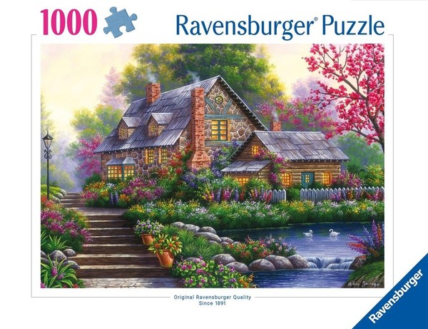 Puzzle Romantyczny domek na wsi 1000 elementów