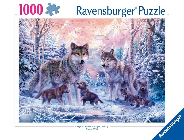 Puzzle Śnieżne wilki 1000 elementów