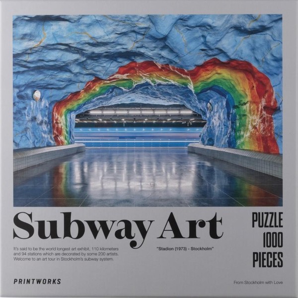 Puzzle Subway Art - Tęcza 1000 elementów