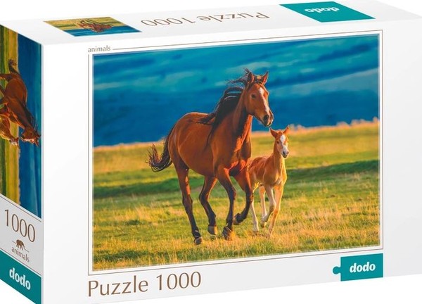 Puzzle Źrebię z rodzicem 1000 elementów