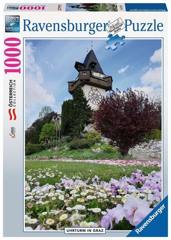 Puzzle Uhrturm, Graz 1000 elementów