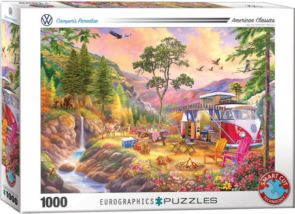 Puzzle VW Bus Camper`s Paradise 1000 elementów