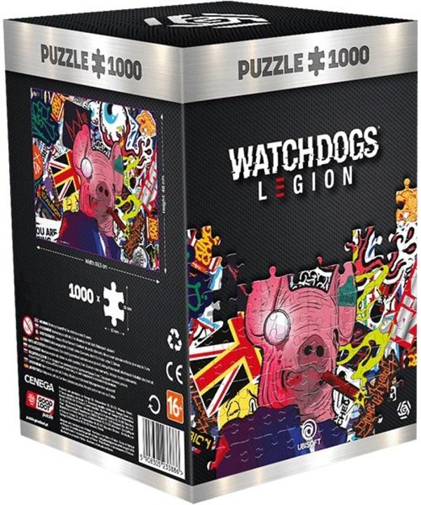 Puzzle Watch Dogs Legion: Pig Mask 1000 elementów