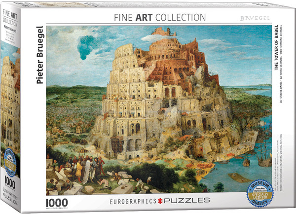 Puzzle Wieża Babel, Pieter Bruegel 1000 elementów