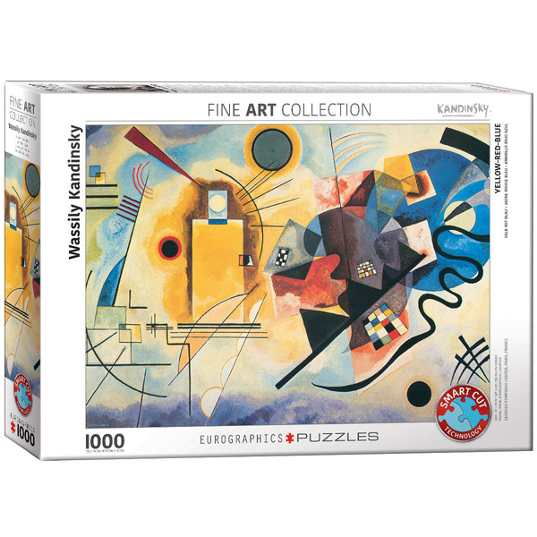 Puzzle Żółty, czerwony, niebieski, Wassily Kandinsky 1000 elementów
