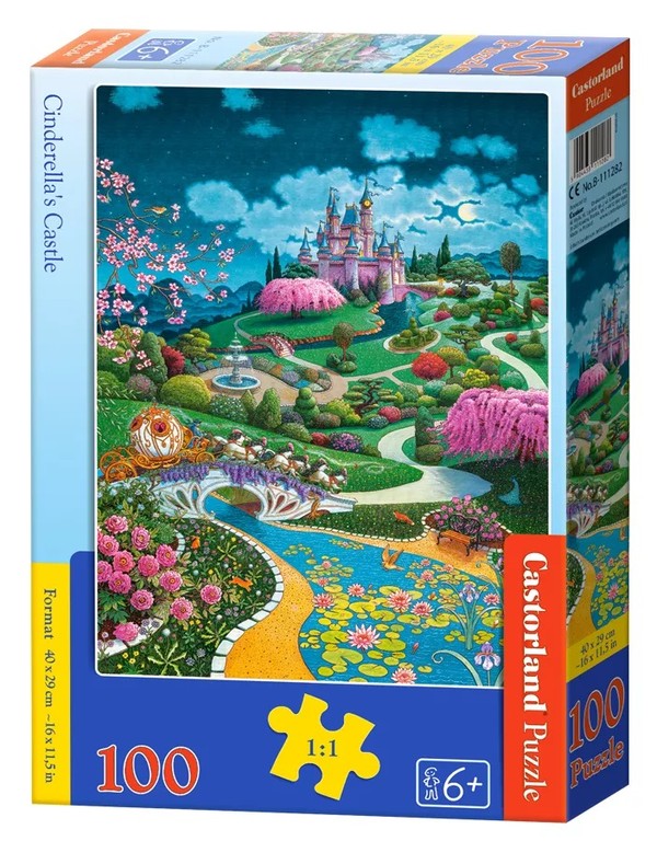 Puzzle Zamek Kopciuszka 100 elementów