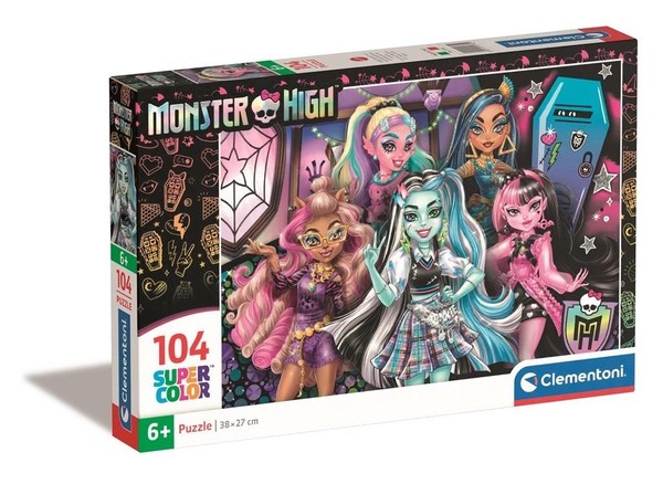 Puzzle Super Kolor Monster High 104 elementy