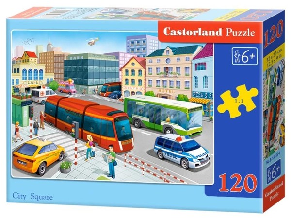 Puzzle Plac miejski 120 elementów