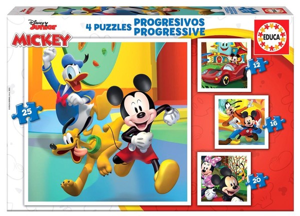 Puzzle Myszka Miki i przyjaciele 12, 16, 20, 25 elementów