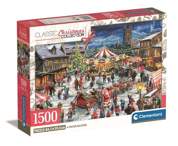 Puzzle Compact Christmas Collection 1500 elementów