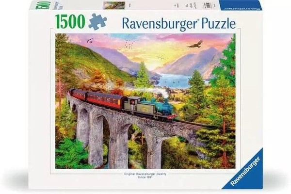 Puzzle Jesienna przejażdżka pociągiem 1500 elementów