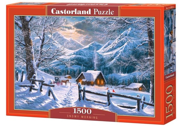 Puzzle Śnieżny poranek 1500 elementów