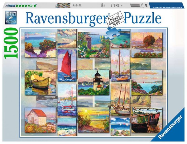 Puzzle Kolaż nadmorski 1500 elementów