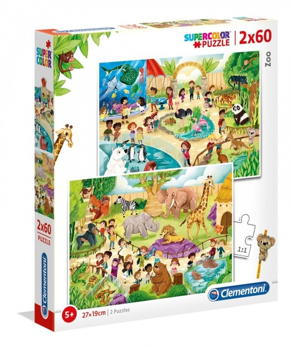 Puzzle Zoo 2x60 elementów