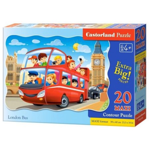 Puzzle Londyński autobus 20 elementów