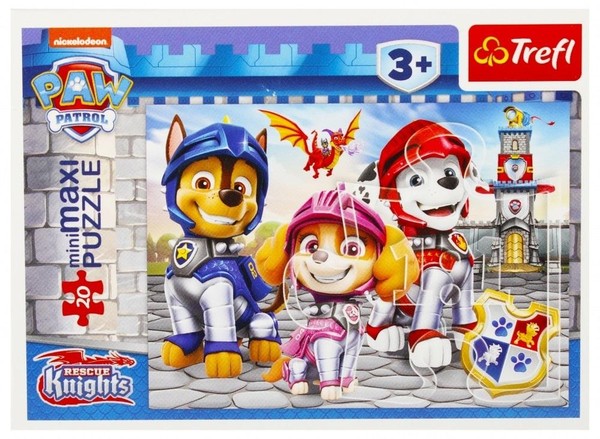 Puzzle miniMaxi Psi Patrol Rescue Knights 20 elementów