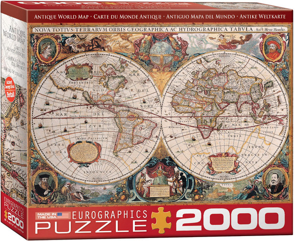 Puzzle Antyczna mapa świata 2000 elementów