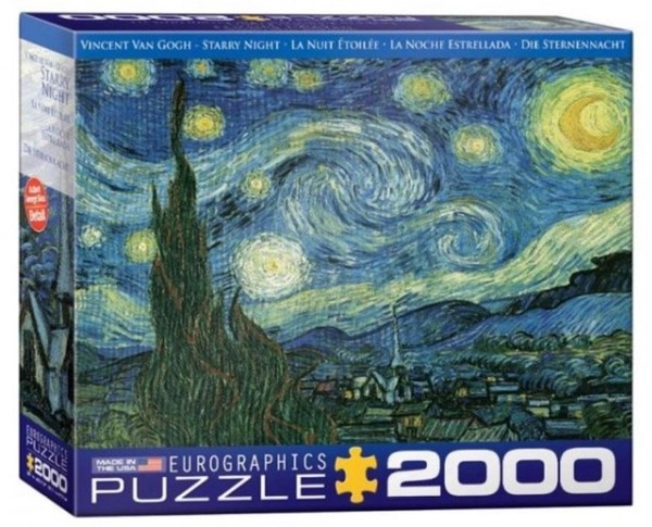 Puzzle Gwiaździsta noc, Vincent van Gogh 2000 elementów