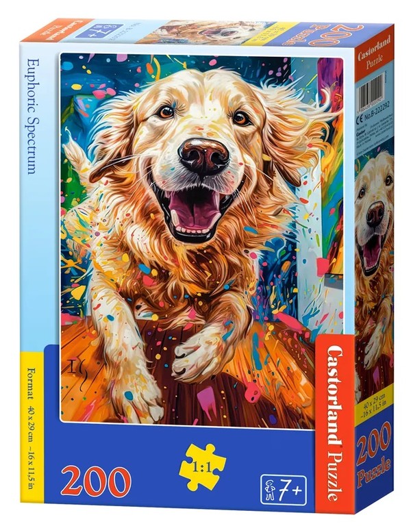 Puzzle Golden Retriever Euforia 200 elementów