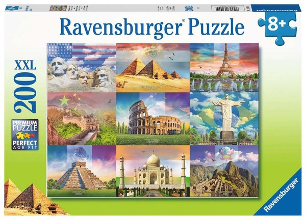 Puzzle Monumentalne budynki 200 elementów