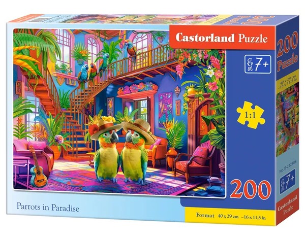 Puzzle Papugi w raju 200 elementów