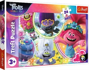 Puzzle Maxi Muzyczny Świat Trolli - 24 elementy