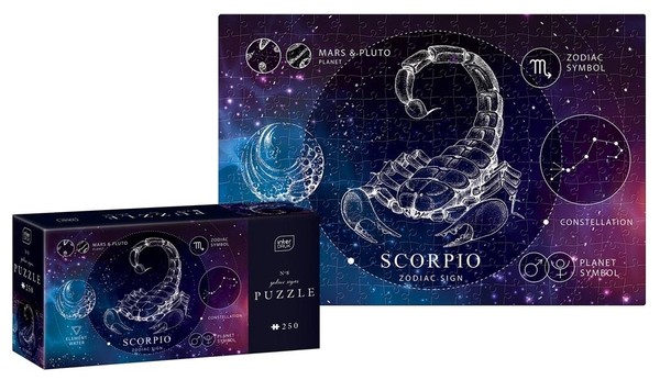 Puzzle Znaki zodiaku Skorpion 250 elementów