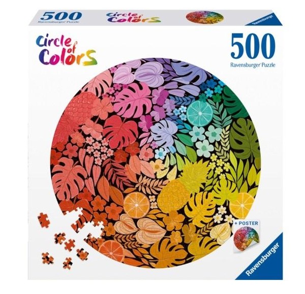 Puzzle Paleta kolorów Tropiki 500 elementów