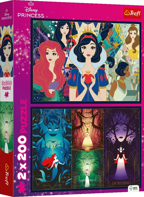 Puzzle Czarujące Księżniczki Disney 2x200 elementów