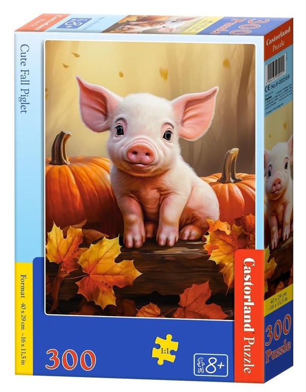 Puzzle Cute Fall Piglet 300 elementów