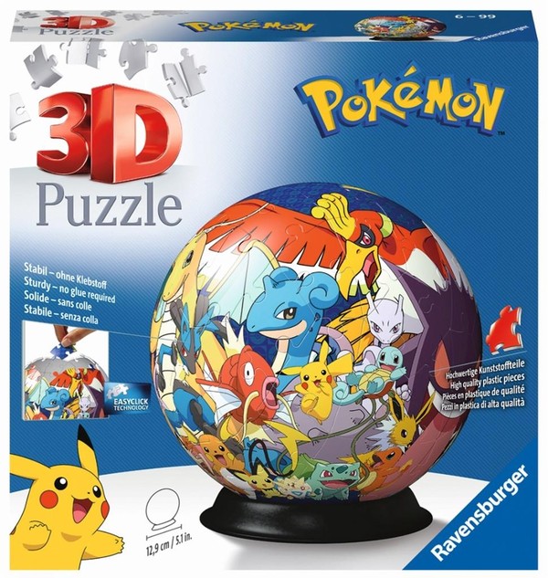 Puzzle 3D Kula Pokemon 72 elementy