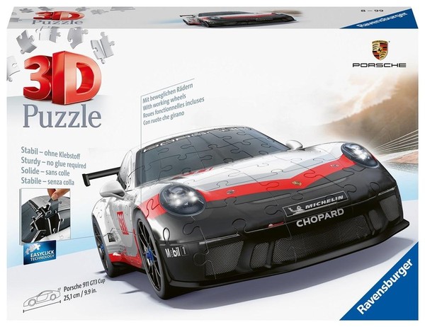 Puzzle 3D Porsche 911 GT3 CUP 108 elementów