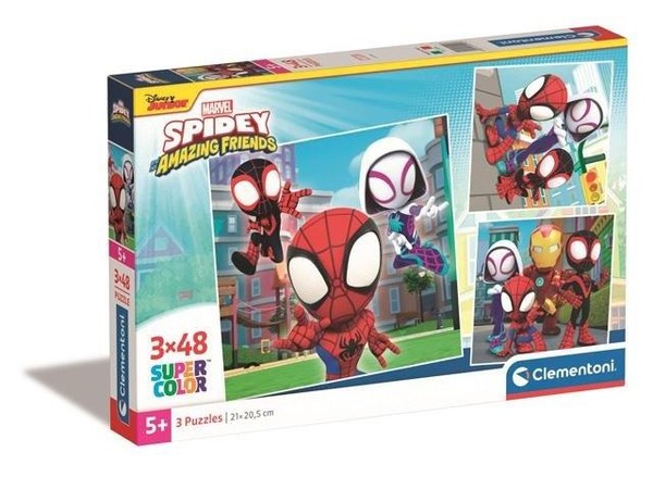 Puzzle Spidey 3x48 elementów