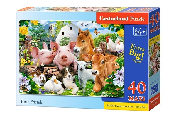 Puzzle maxi Przyjaciele z farmy 40 elementów