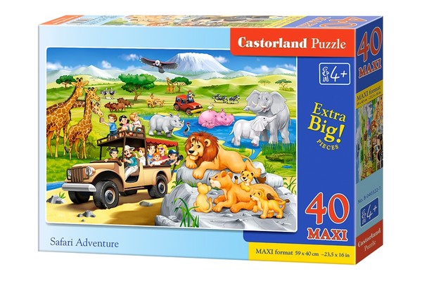 Puzzle Maxi - Safari Adventure 40 elementów