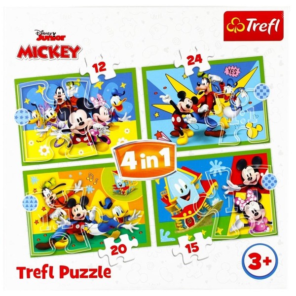 Puzzle 4w1 Wśród przyjaciół 12, 15, 20 i 24 elementy