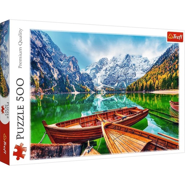 Puzzle Jezioro Braies, Włochy 500 elementów