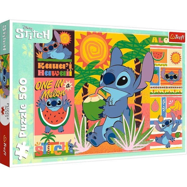 Puzzle Wakacje ze Stichem Lilo i Stitch 500 elementów