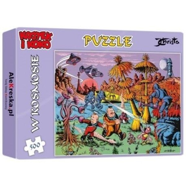 Puzzle Kajtek i Koko w kosmosie 500 elementów