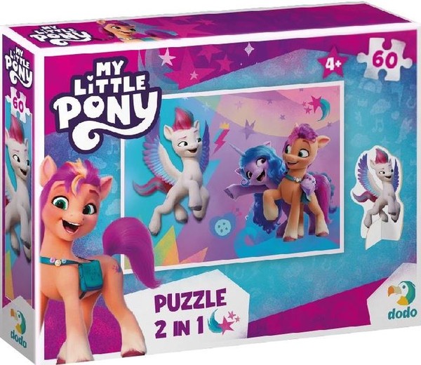 Puzzle My Little Pony z figurką 60 elementów