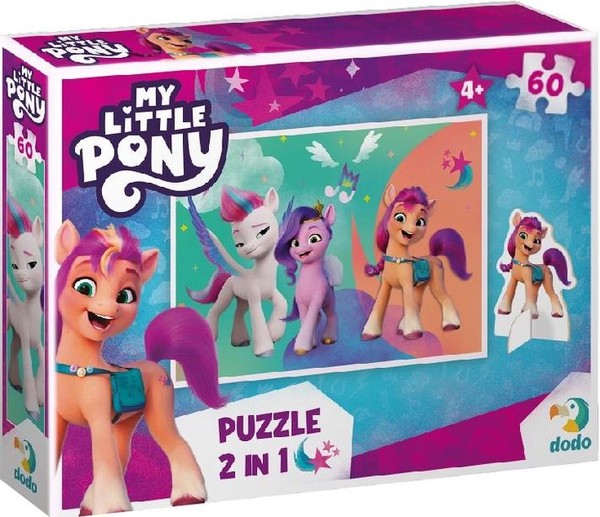 Puzzle My Little Pony z figurką 60 elementów