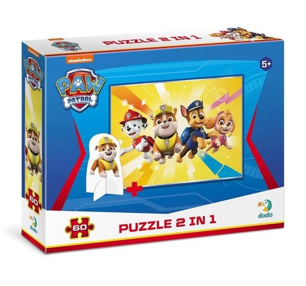 Puzzle Psi Patrol z figurką 60 elementów