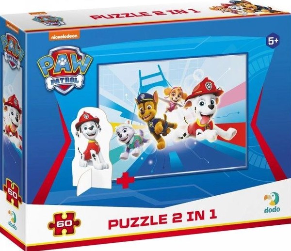 Puzzle Psi Patrol z figurką 60 elementów