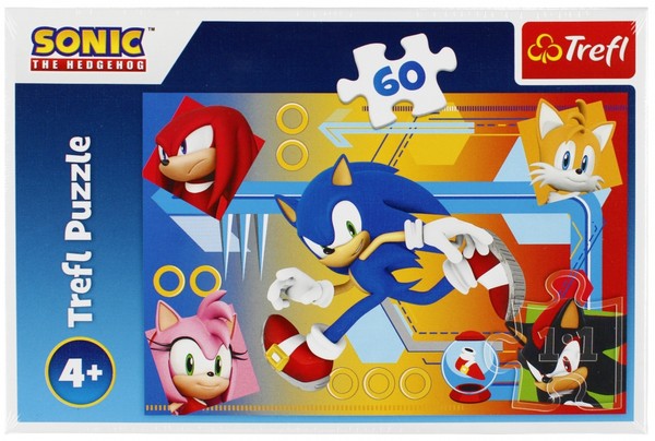 Puzzle Sonic w akcji 60 elementów