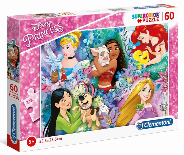 Puzzle Disney Princess Supercolor 60 elementów
