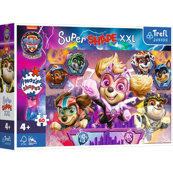 Puzzle Junior Super Shape XXL Wesołe Pieski Psi Patrol 60 elementów